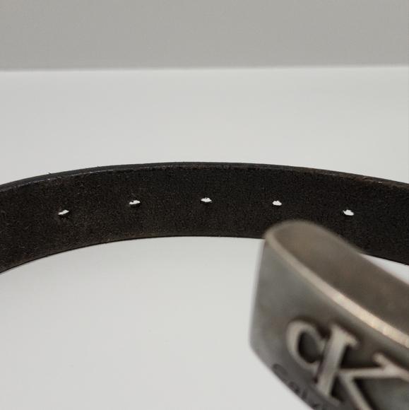 Vintage x Calvin Klein 410501 Genuine Leather Belt UNISEX - Picture 4 of 9